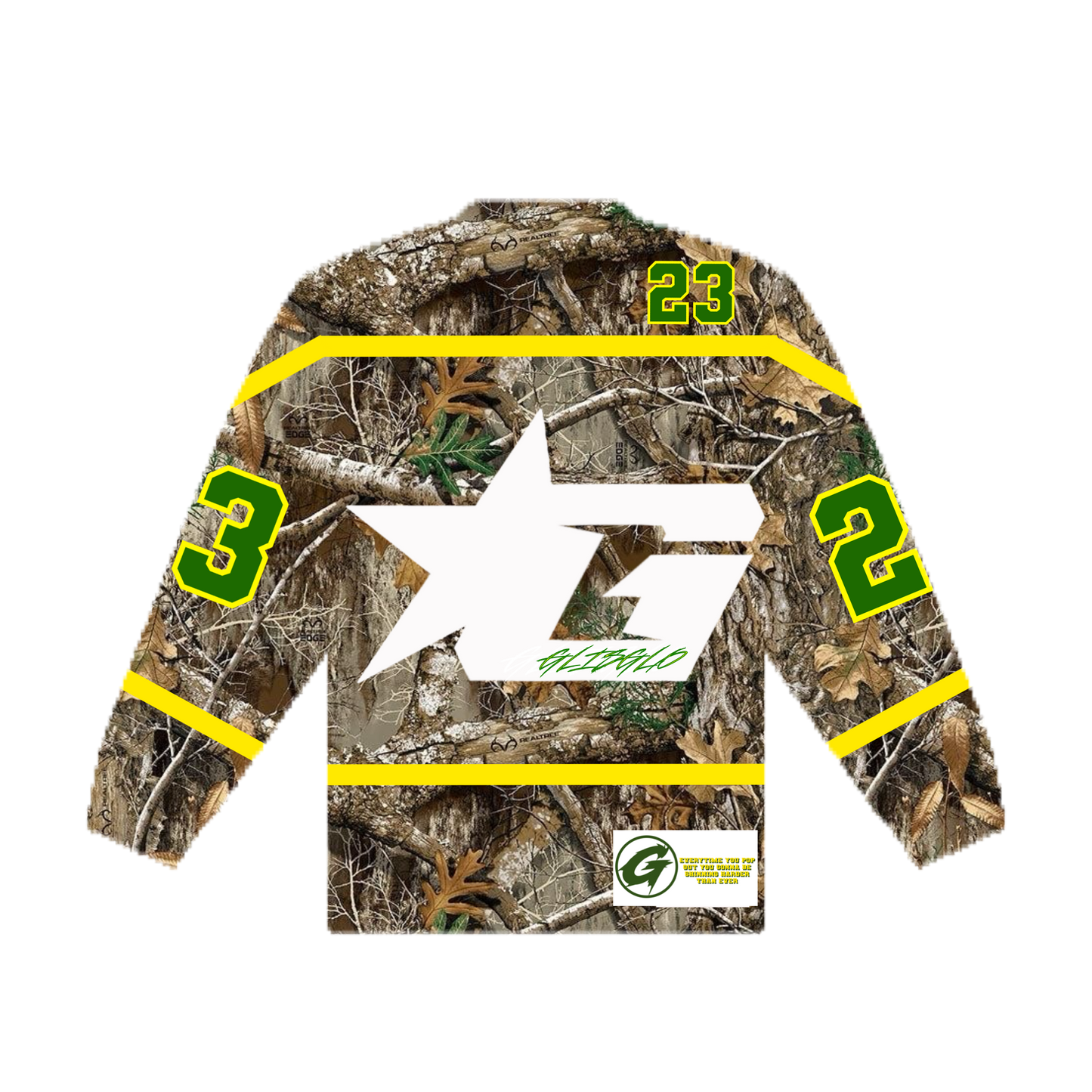(3) FOREST CAMO GLISGLO HOCKEY JERSEY
