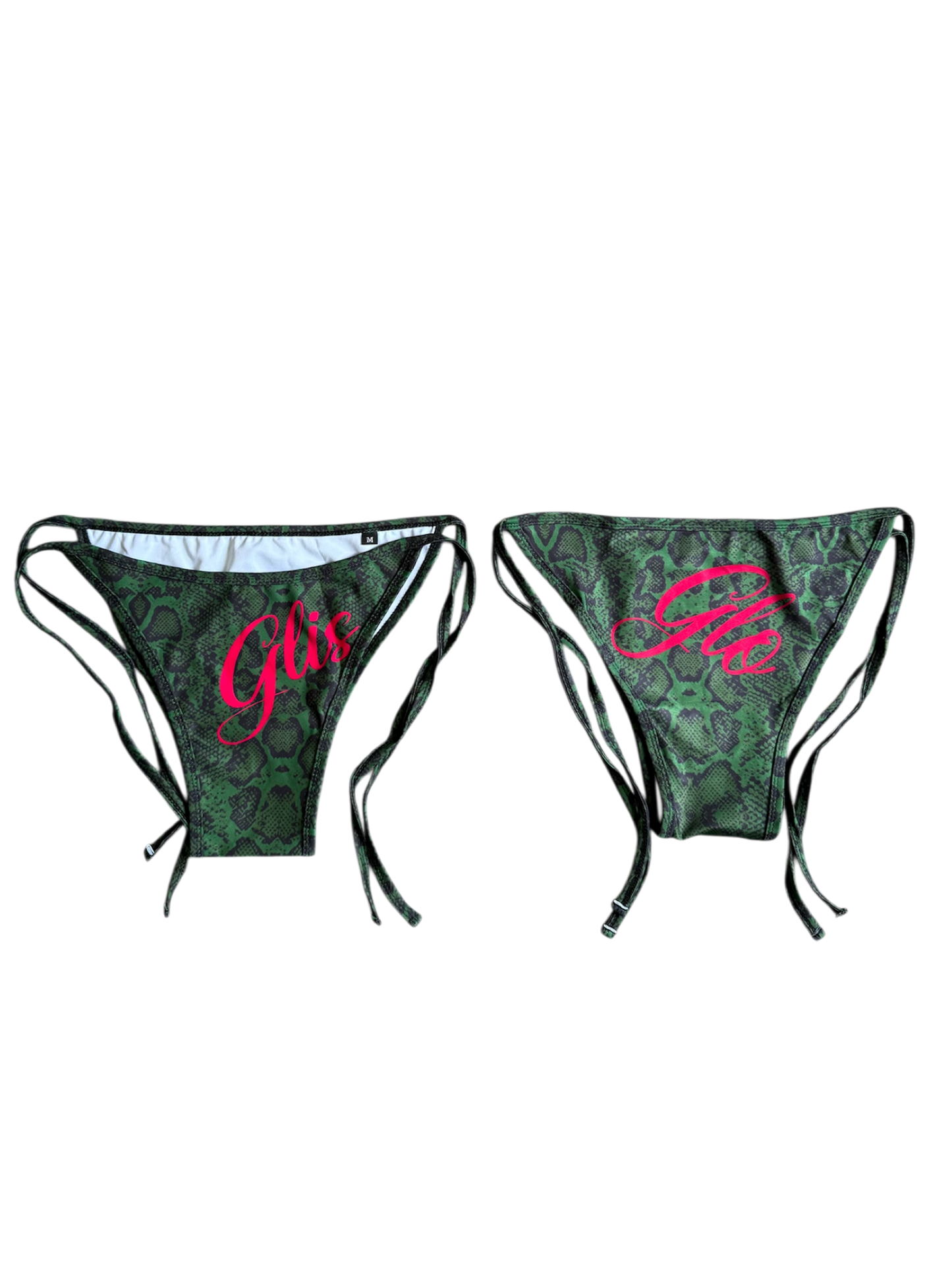 Green Snake Skin Bikini Bottom