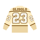 (2) CREAM GLISGLO HOCKEY JERSEY